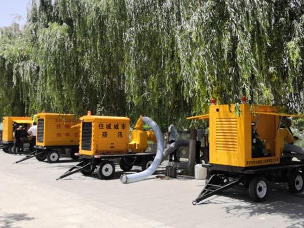 明恒牌柴油機(jī)水泵保障城市防汛
